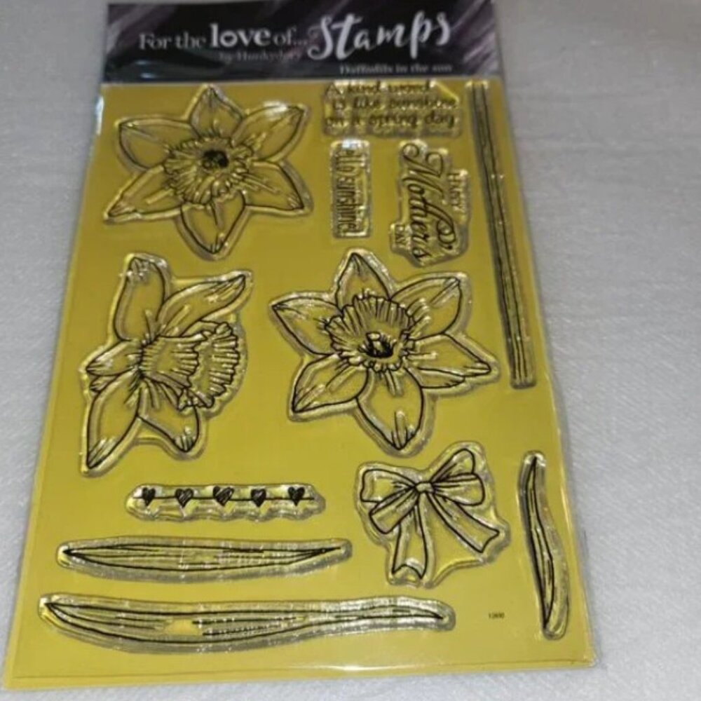 Hunkydory For the Love of Stamps Daffodils in the Sun Flowers Clear Acrylics